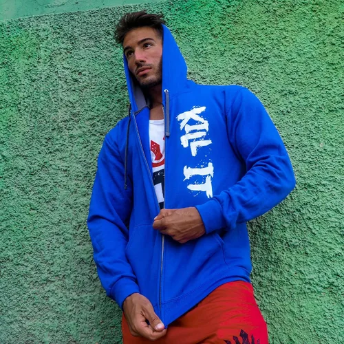 Vista 5 de Rich Piana 5% Nutrition - Sudadera deportiva para hombre, Royal Blue Kill It, XL