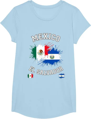 Vista 15 de Camiseta de recuerdo de la bandera vintage de El Salvador de México