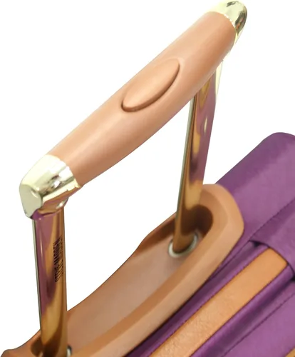 Vista 4 de Steve Madden Designer Luggage Collection - Maleta ligera y expandible de lado suave para hombres y mujeres, bolsa de transporte duradera de 20
