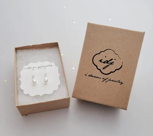 Vista 7 de Sterling Silver Teardrop Earrings Small Everyday Earrings for Women and Girls