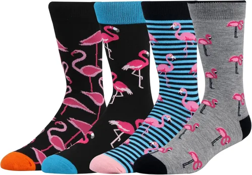 Vista 11 de AFADER Calcetines divertidos y acogedores de algodón para hombre, calcetines de vestir novedosos y locos, talla 7-12 Af-16