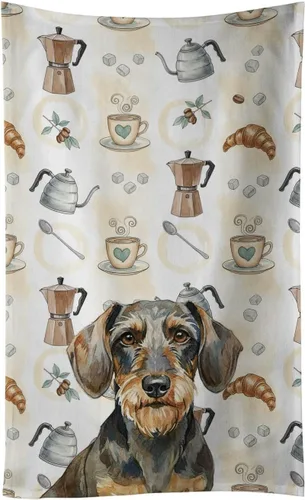 Vista 111 de Caroline's Treasures Afghan Hound - Toalla de cocina para barra de café, terciopelo frontal y lazo de algodón, lavable a máquina Sabueso afgano