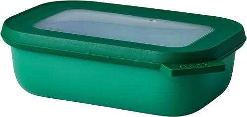 Vista 54 de Mepal Cirqula - Recipiente circular rectangular para almacenar y servir alimentos de 67.6 fl oz / 68 onzas con tapas transparentes, perfecto