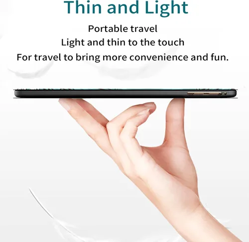 Vista 8 de Rossy Funda para tableta Amazon Fire HD 8 (8ª/7ª/6ª generación, versión 2018/2017/2016) delgada y ligera, de piel sintética, multiángulo, ajustable