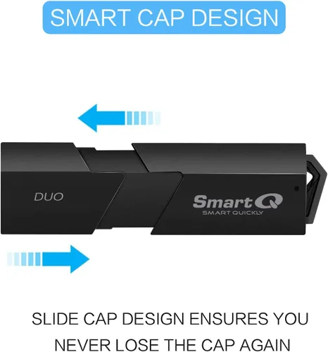 Vista 6 de SmartQ C307 DUO Lector de tarjetas SD portátil USB 3.0 Adaptador de tarjeta de memoria flash Hub para SD, Micro SD, SDXC, SDHC, MMC, Micro SDXC