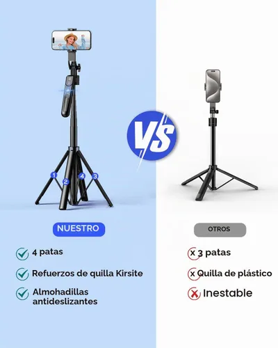 Vista 7 de NEMOVA Trípode de teléfono de seguimiento automático de cara de 68", palo