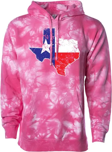 Vista 17 de Tcombo Texas State Flag Map - Sudadera unisex con capucha