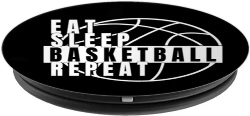 Vista 4 de PopSockets - Juego de baloncesto con bola de equipo deportivo y soporte para teléfonos y tabletas