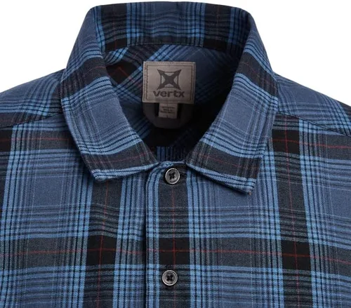 Vista 4 de Vertx Canyon River - Camisa táctica de franela para hombre, manga larga, para trabajo al aire libre, con bolsillos, equipo de operaciones tácticas