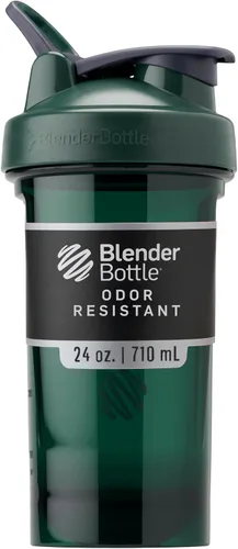 Vista 15 de BlenderBottle - Botella agitadora Pro Series ideal para batidos de proteínas y preentrenamiento, 32 onzas, color negro
