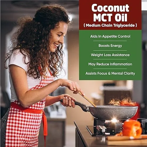 Vista 5 de Aceite MCT ~ Aceite de coco fraccionado ~ Combustible cerebral y corporal de cocos; (2 galones) ~ Stellar Chemical Corp
