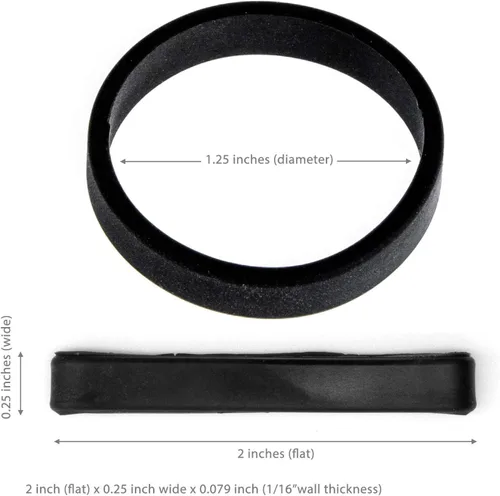 Vista 3 de GRIFITI Band Joes 1, 2, 3, 4, 6, 9, 12 x 0.25 pulgadas, paquete de 60 bandas de goma de silicona duraderas y coloridas bandas elásticas de silicona