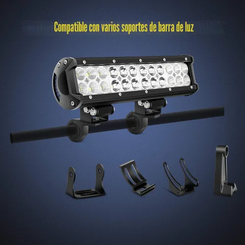 Vista 5 de Nilight - 90027B Juego de 2 piezas de abrazadera de barra horizontal para barra de luz LED, compatible con barras de toro de 0.75" 1" 1.25", barras