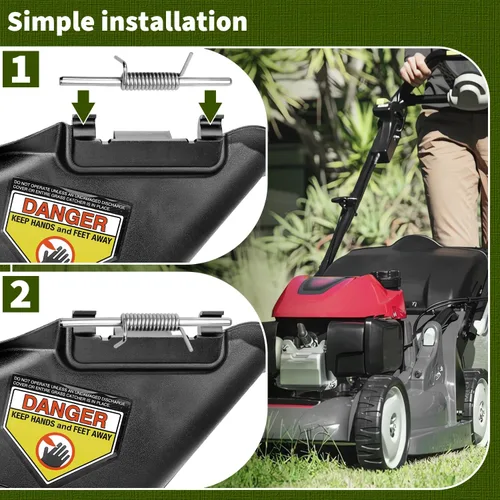 Vista 3 de HASMX 731-07131 - Cubierta de canal de descarga lateral para MTD, Cub Cadet, Troy-Bilt y se adapta a los modelos Cub Cadet SC100 SC100HW SC300