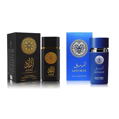 Vista 26 de Set de Perfume para Hombre AZAR, 2 x 100ml Eau de Parfum Fragancia Especiada y Amadeirada con Tabaco, Café y Vainilla Aroma Audaz y Sofisticado