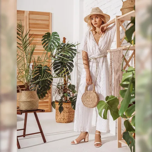 Vista 5 de IDIFU Cookie-LO - Sandalias de tacón de bloque ancho y bajo con correa al tobillo, para mujer, zapatos de tacón para vestido de novia