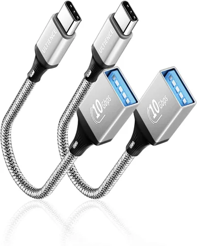 Vista 9 de Paquete de 2 adaptadores USB C a USB USB hembra a USB C macho OTG - Transferencia de datos SuperSpeed de 10 Gbps para MacBook Pro/iPad Air, iPhone