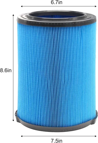Vista 2 de Paquete de 2 filtros de repuesto VF5000 que se ajustan a aspiradoras húmedas y secas Ridgid de 6-20 galones, filtros de aspiradora plisados de 3