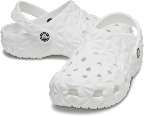 Vista 5 de Crocs Zueco geométrico clásico unisex para adultos K WHI