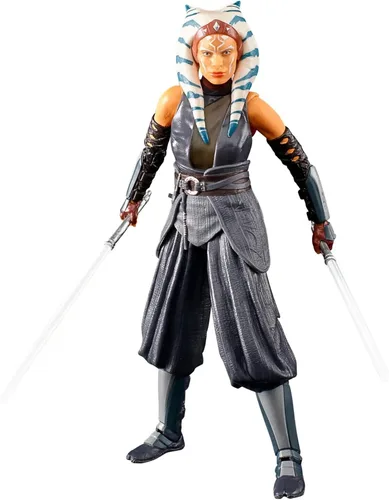 Vista 4 de STAR WARS The Black Series Ahsoka Tano Toy - Figura de acción coleccionable de The Mandalorian de 6 pulgadas, juguetes para niños a partir de 4 años