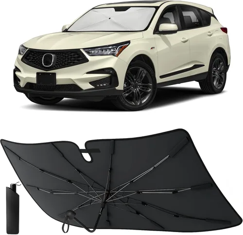 Vista 13 de EcoNour Parasol plegable para parabrisas de Mazda 3 2014-2016 2017 2018, parasol para ventana delantera de automóvil, protección UV, bloqueador