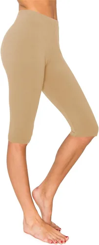 Vista 16 de Leggings Depot NCL27 pantalones capri para yoga de algodón premium suave Negro