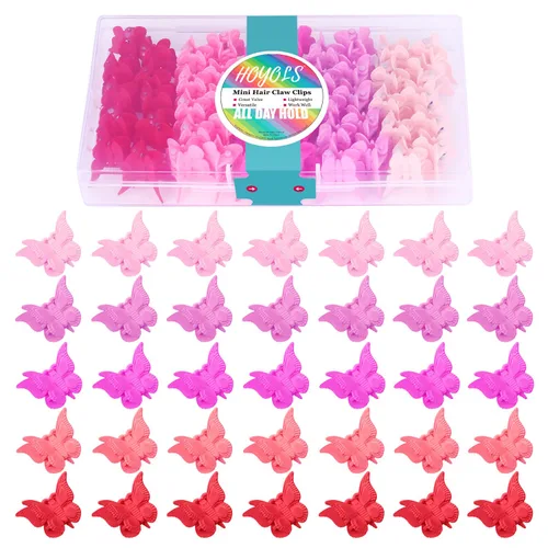 Vista 9 de Hoyols Pinzas de mariposa para adolescentes y adultos, accesorios de mariposas de los años 90 para mujeres, lindo clip de garra para el cabello