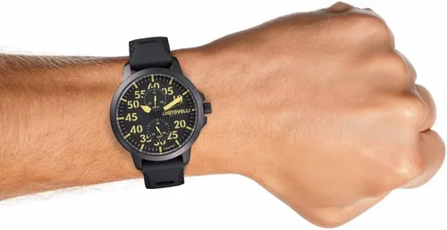 Vista 4 de Chotovelli Reloj aviador de acero inoxidable para hombre de 328.1ft impermeable, m, Piloto
