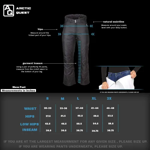 Vista 5 de Arctic Quest Pantalones de nieve aislados resistentes al agua para hombre