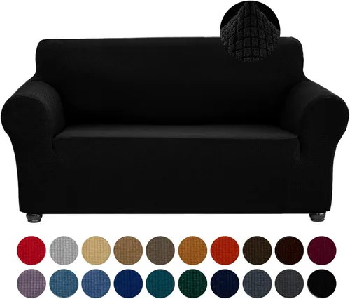 Vista 10 de Joccun Funda Elástica para Silla Sofá, Funda de Sofá de 1 Pieza Tela Jacquard de Spandex con Parte Inferior Elástica, Protector de Muebles Lavable
