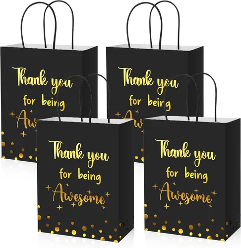 Vista 11 de Ctosree 20 Bolsas de Papel de Regalo de Agradecimiento para Empleados Compañeros de Trabajo Colega Gracias por Ser Increíble Bolsas con Asas