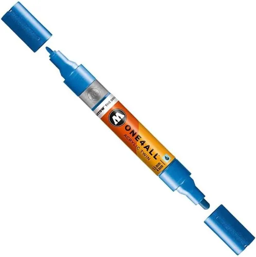 Vista 10 de Molotow ONE4ALL - Marcador acrílico de doble bomba, puntas de 0.059 in y 0.157 in, luz Amazonas, 1 cada uno (227.423)