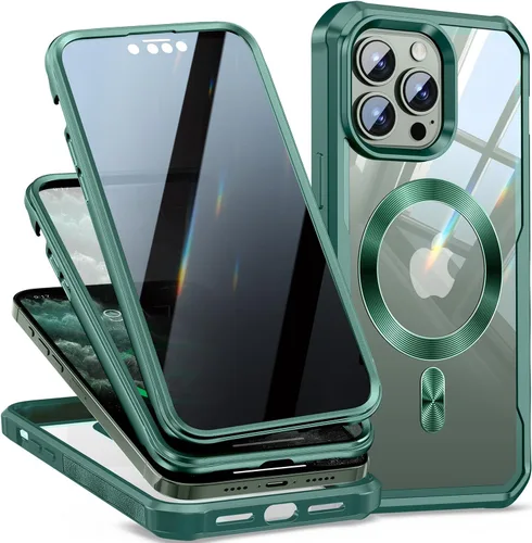 Vista 15 de [Bucle de CD + protector de pantalla de privacidad] Funda magnética para iPhone 7/8/SE 2020/SE3, [protección contra caídas de grado militar]