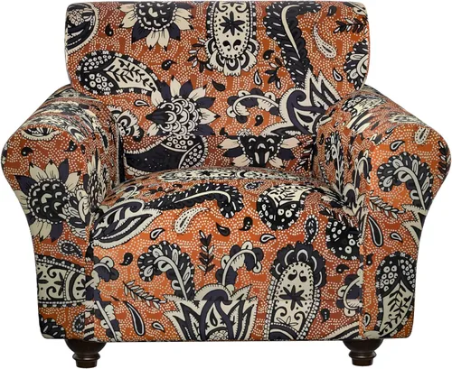Vista 14 de Fundas elásticas para silla, fundas elásticas para sillón de 2 piezas, fundas de sofá lavables con diseño floral para sillón, protector de muebles