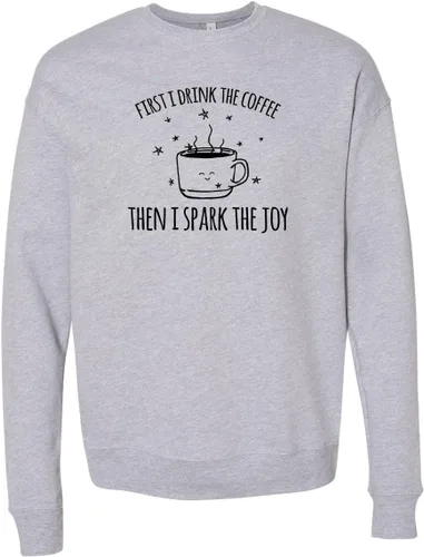 Vista 8 de Long Sleeve Unisex/Men's Sweatshirt, Unisex Graphic Sweatshirt, Shirts with Sayings, Heather Gray or Dusty Blue