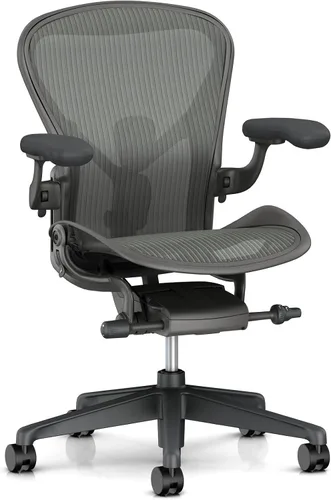 Vista 2 de Herman Miller Silla ergonómica Aeron - Tamaño C, Grafito