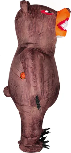 Vista 4 de Jranter Disfraz inflable de animal para adulto, cuerpo completo, inflado, divertido, disfraz de fiesta de Halloween