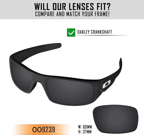 Vista 2 de TRUSHELL Lentes de repuesto polarizadas para Oakley Crankshaft OO9239