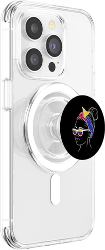 Vista 3 de Venezuelan Girl Venezuela Heritage Venezuelan Roots PopSockets MagSafe PopGrip for iPhone