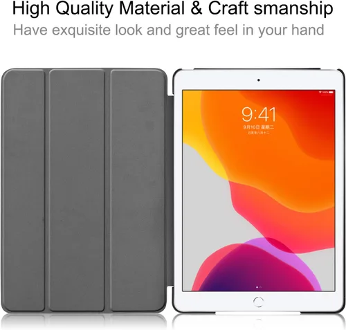 Vista 3 de Funda para Apple iPad 10.2 de 9ª/8ª/7ª generación (2021/2020/2019) con función de encendido y apagado automático, ultra fina y ligera, soporte
