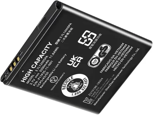 Vista 7 de TI 84 Plus - Batería CE, repuesto para Texas Instruments TI-84 Plus CE, parte no 3.7L1200SPA, P11P35-11-N01 3.7V 3200mAh