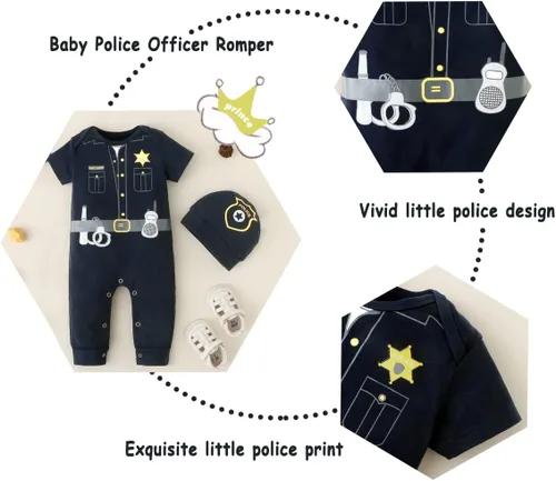 Vista 4 de Singcoco Disfraz de Halloween para niño recién nacido, traje de uniforme de bebé, ropa de mameluco