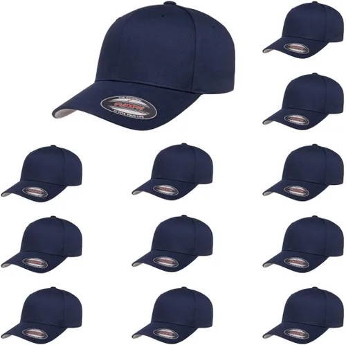 Vista 15 de Flexfit 5001 - Gorra de béisbol de sarga de algodón, 6 paneles Negro