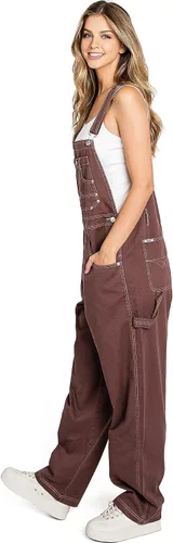 Vista 14 de Overoles holgados de sarga y mezclilla para mujer de talla grande