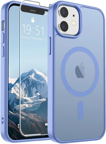 Vista 268 de SUPFINE Funda magnética para iPhone SE 2022 (3ª)/2020 (2ª), iPhone 8 (compatible con MagSafe) (protección contra caídas de grado militar), funda