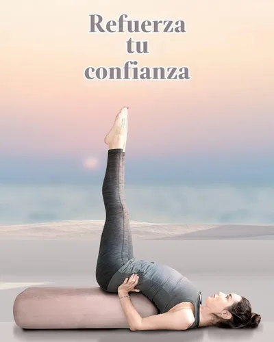 Vista 9 de Tumaz Yoga Bolster Set, Rectangular Yoga Bolster with Washable Cover