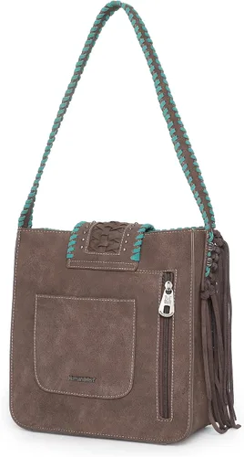 Vista 4 de Montana West Western Hobo - Bolso de mano para mujer, con cartera