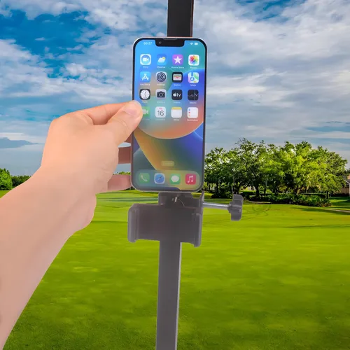 Vista 2 de Soporte magnético de teléfono para carrito de golf para iPhone/Galaxy/Google Pixel, soporte universal para teléfono para la mayoría de las marcas