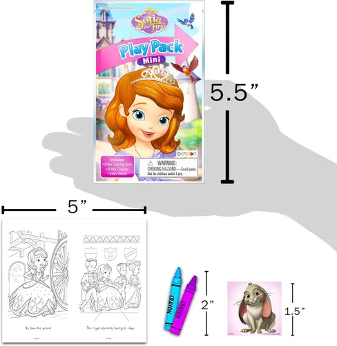 Vista 3 de Sofia the First Paquete de recuerdos de fiesta para niños - 24 mini