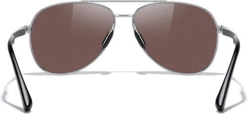 Vista 4 de MERRY'S Lentes de sol de aviador para hombres y mujeres, lentes polarizados para conducir, lentes espejados, protección UV 400, 2.283 in